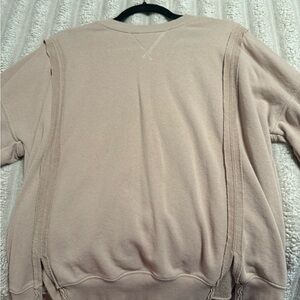 BKE Women's Light Pink Crew Neck Sweater